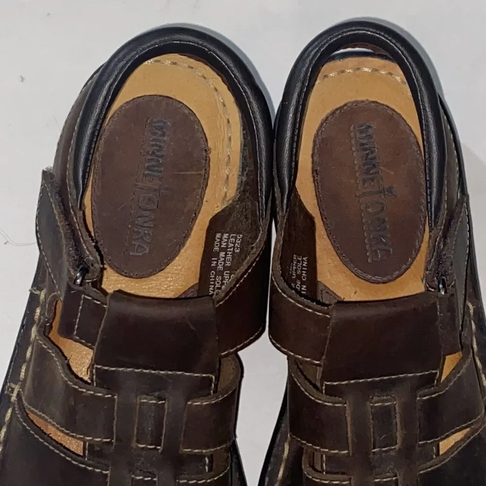 MINNETONKA LEATHER UPPER SHOES SIZE 8N